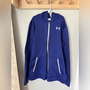 Under Armour Loose Fit Cold Gear Full Zip Hooded Sweatshirt